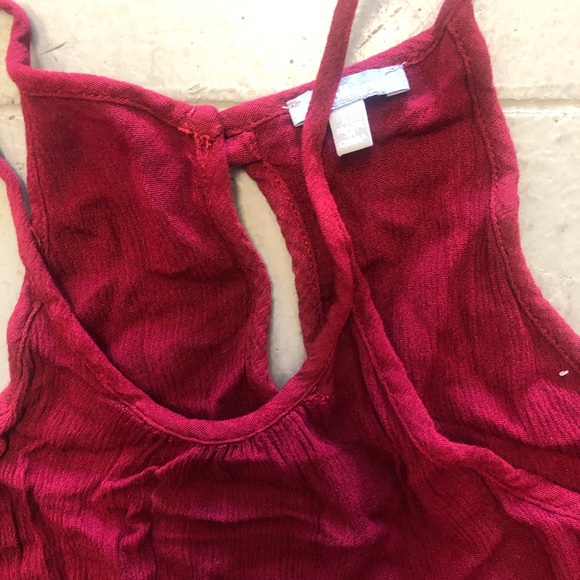 Red flowy tank - Picture 2 of 2